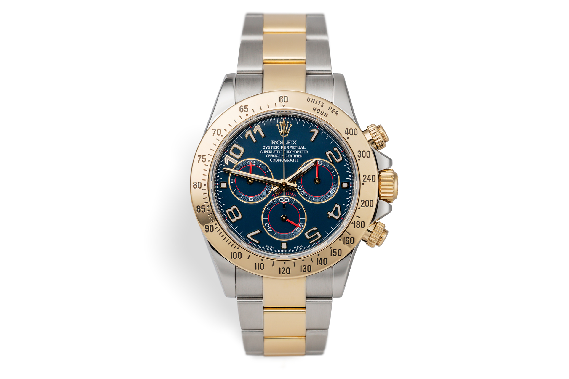daytona two tone blue dial