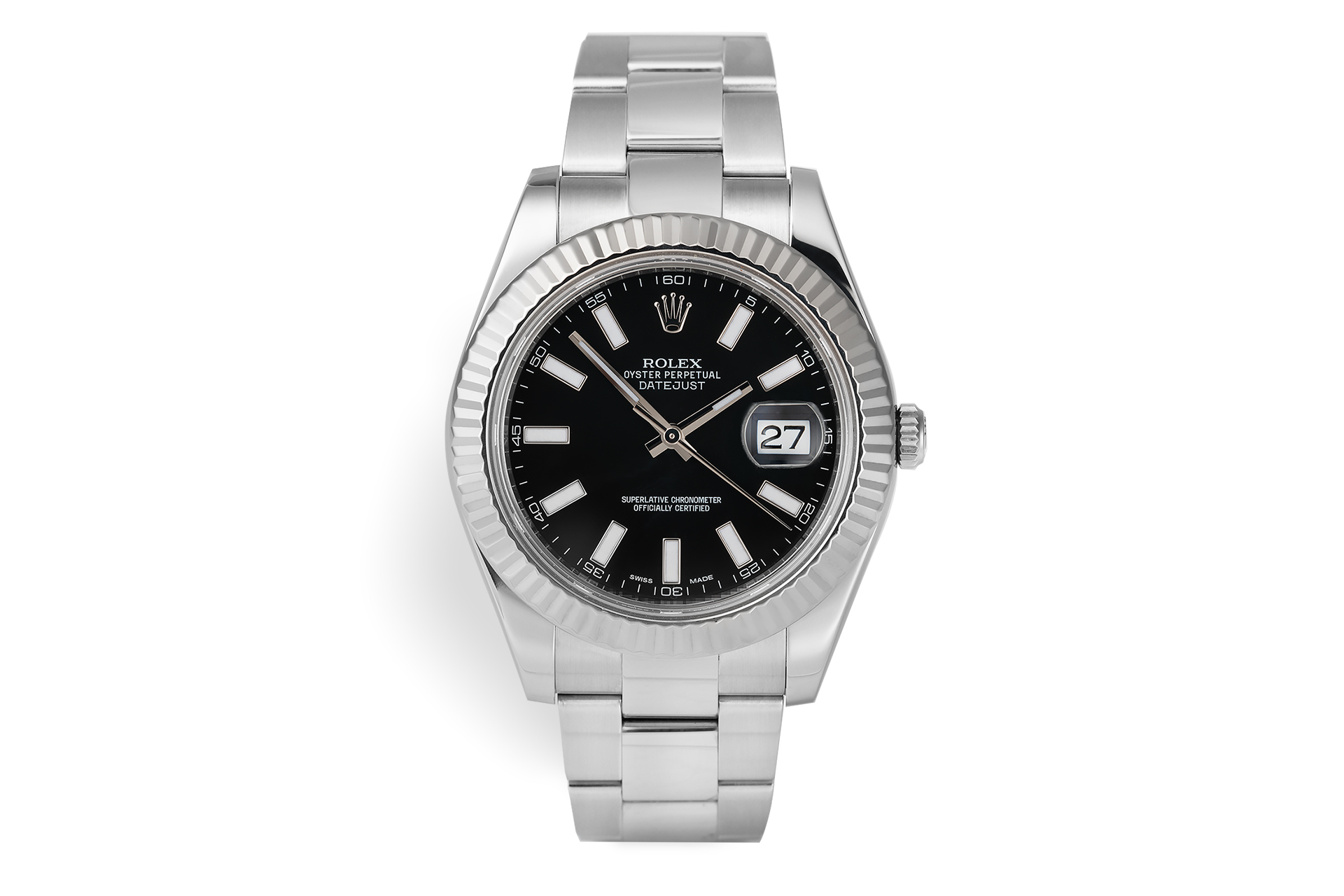 Rolex Datejust II Watches | ref 116334 | White Gold Bezel 'Full Set' | The  Watch Club