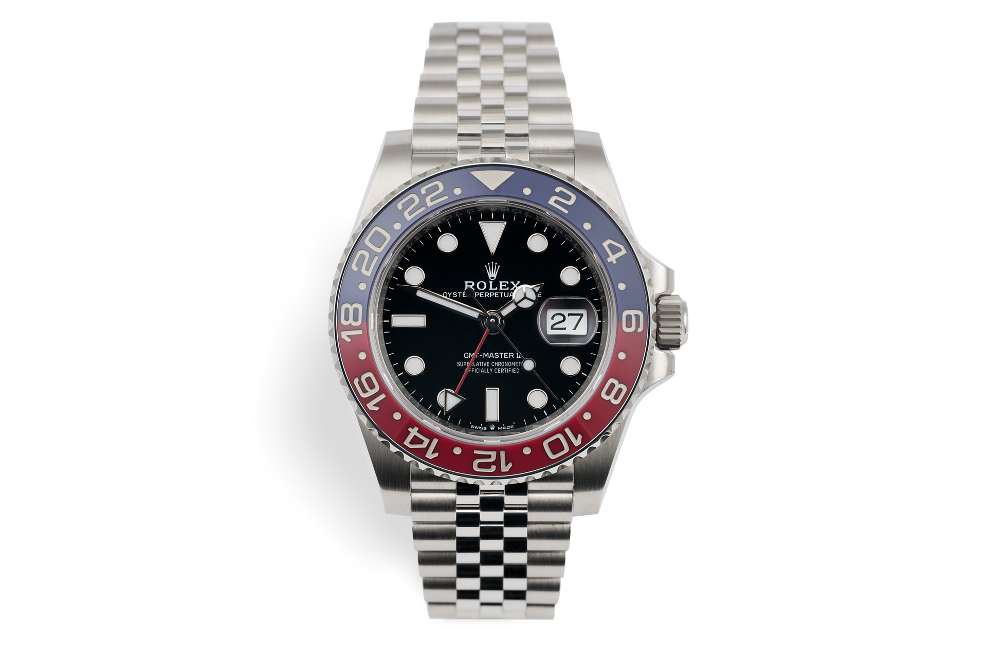 Rolex GMT-Master II Watches | ref 126710BLRO | 5 Year Warranty 'Calibre 3285'  | The Watch Club