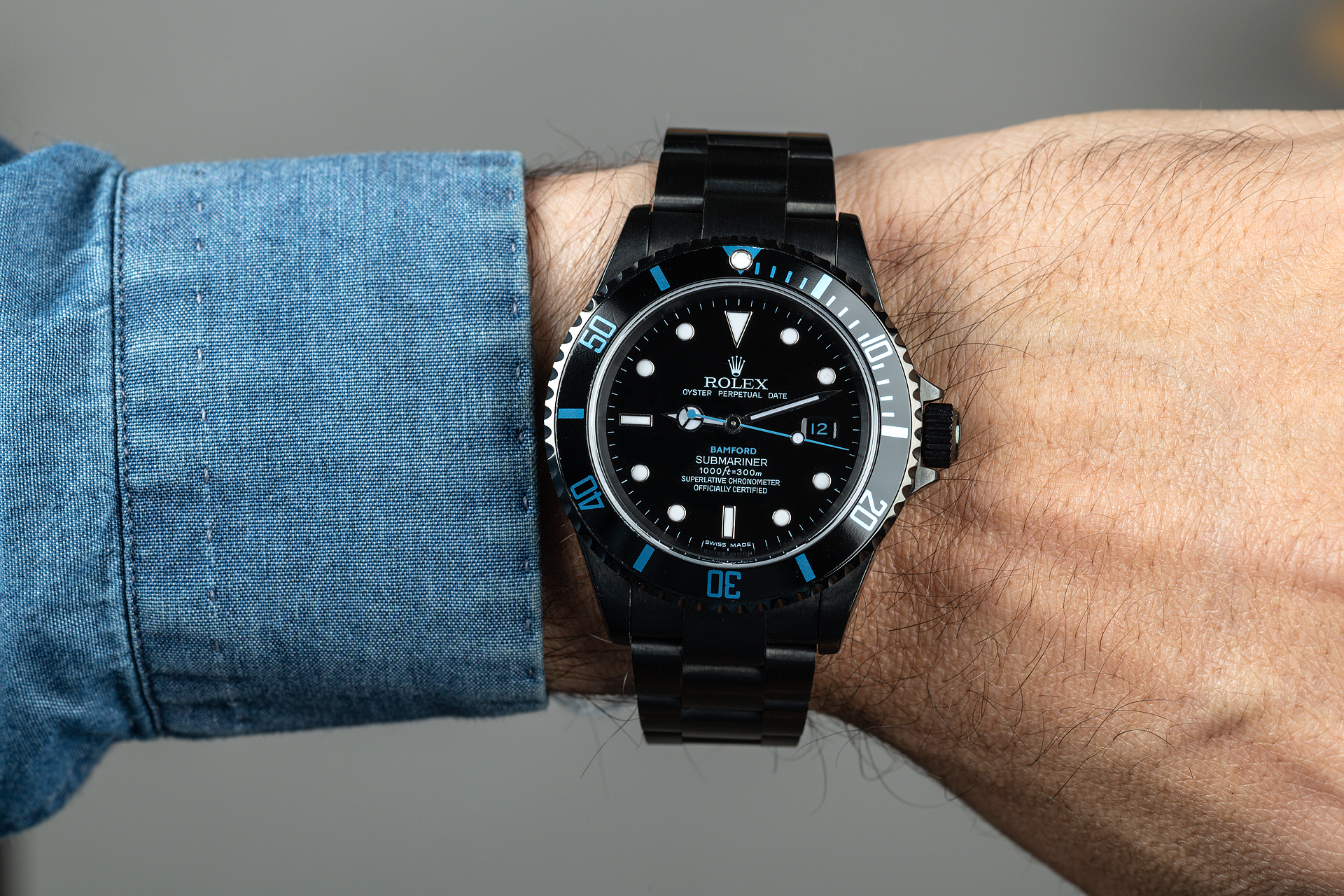 marmor Se internettet Seks Bamford Submariner Watches | ref 16610 | Sky-Blue Edition | The Watch Club