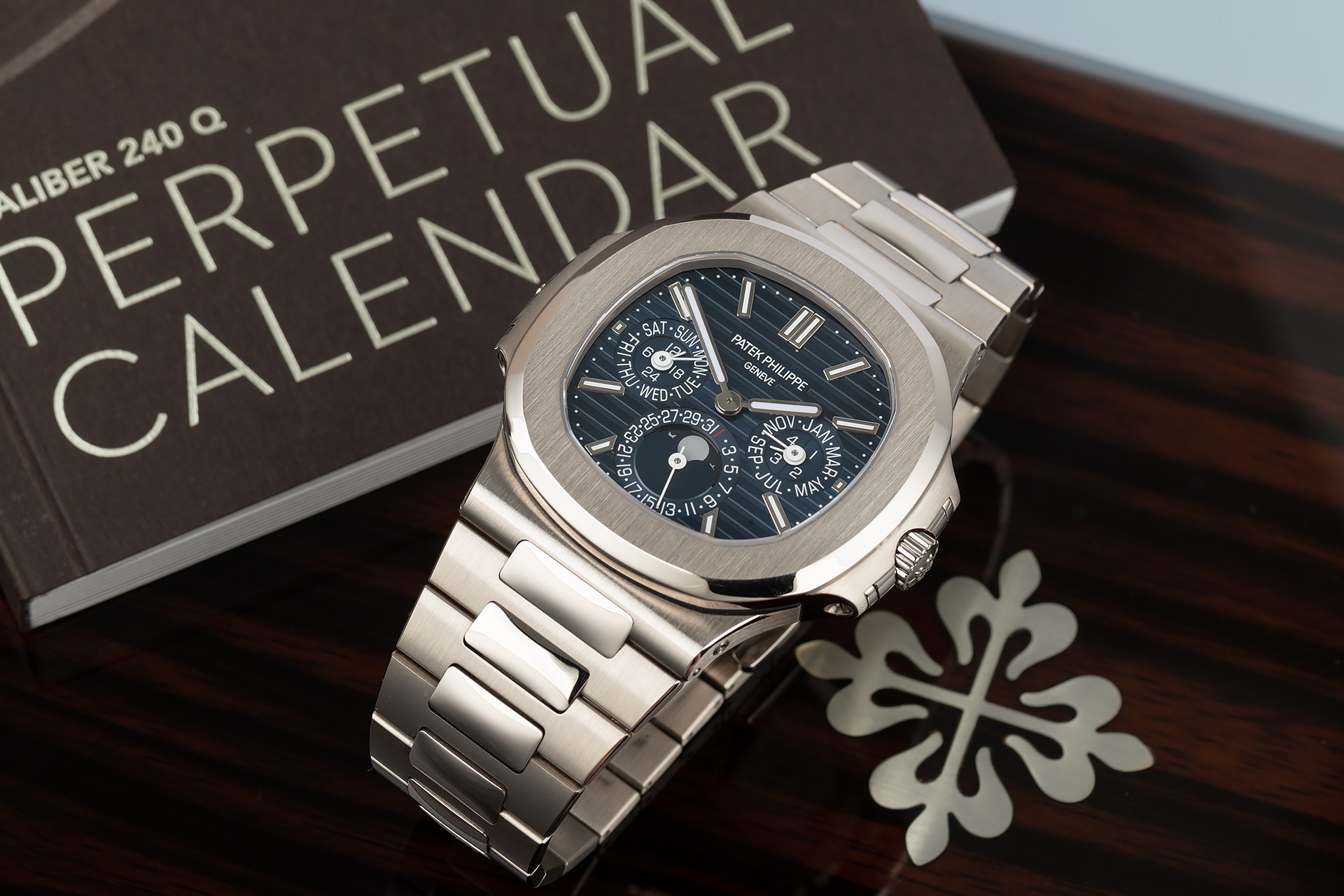 Patek Philippe Nautilus Perpetual Calendar Watches, ref 5740/1G-001, White Gold 'Grand Complication