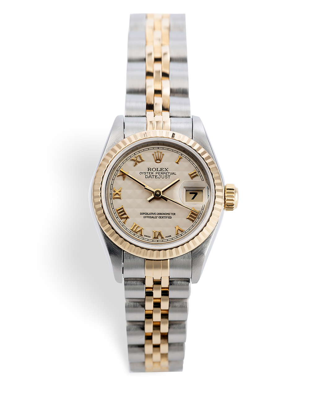 rolex datejust yellow dial