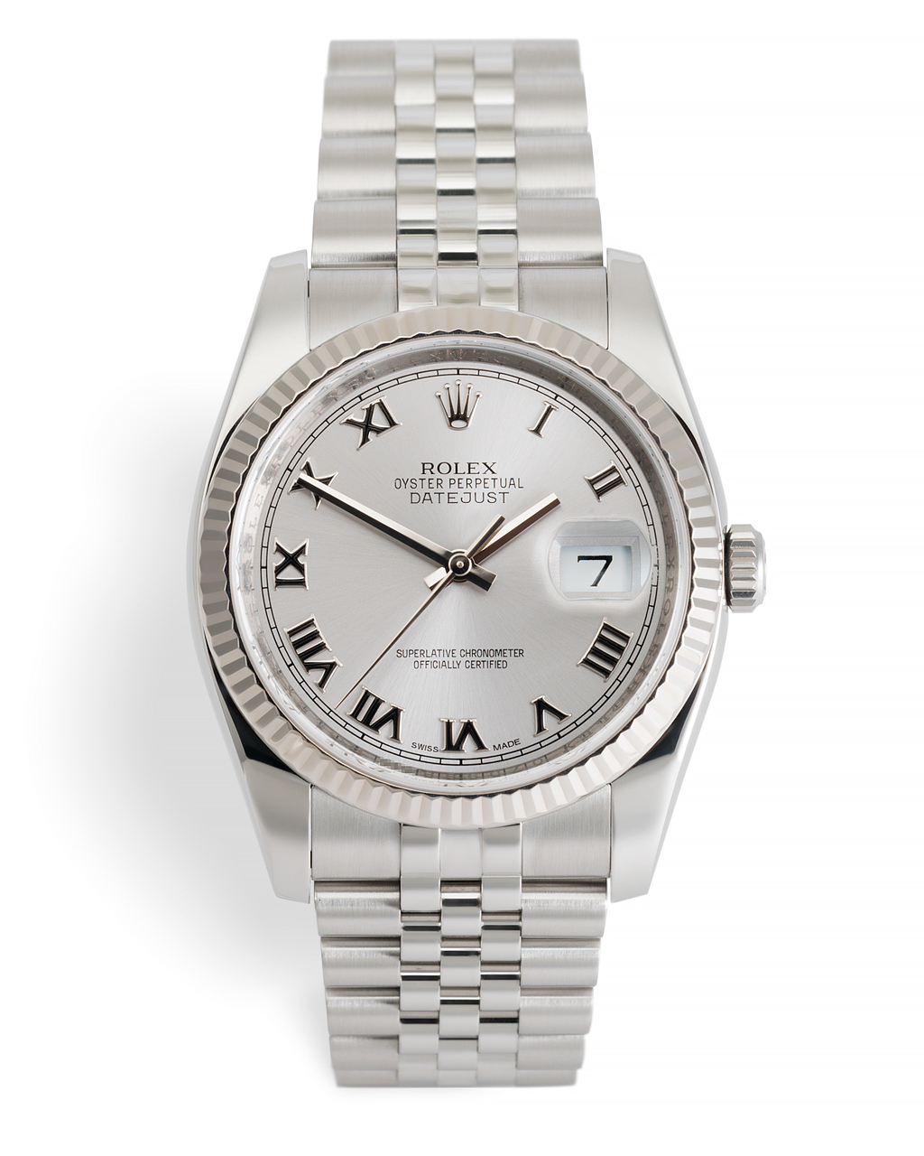rolex datejust white gold