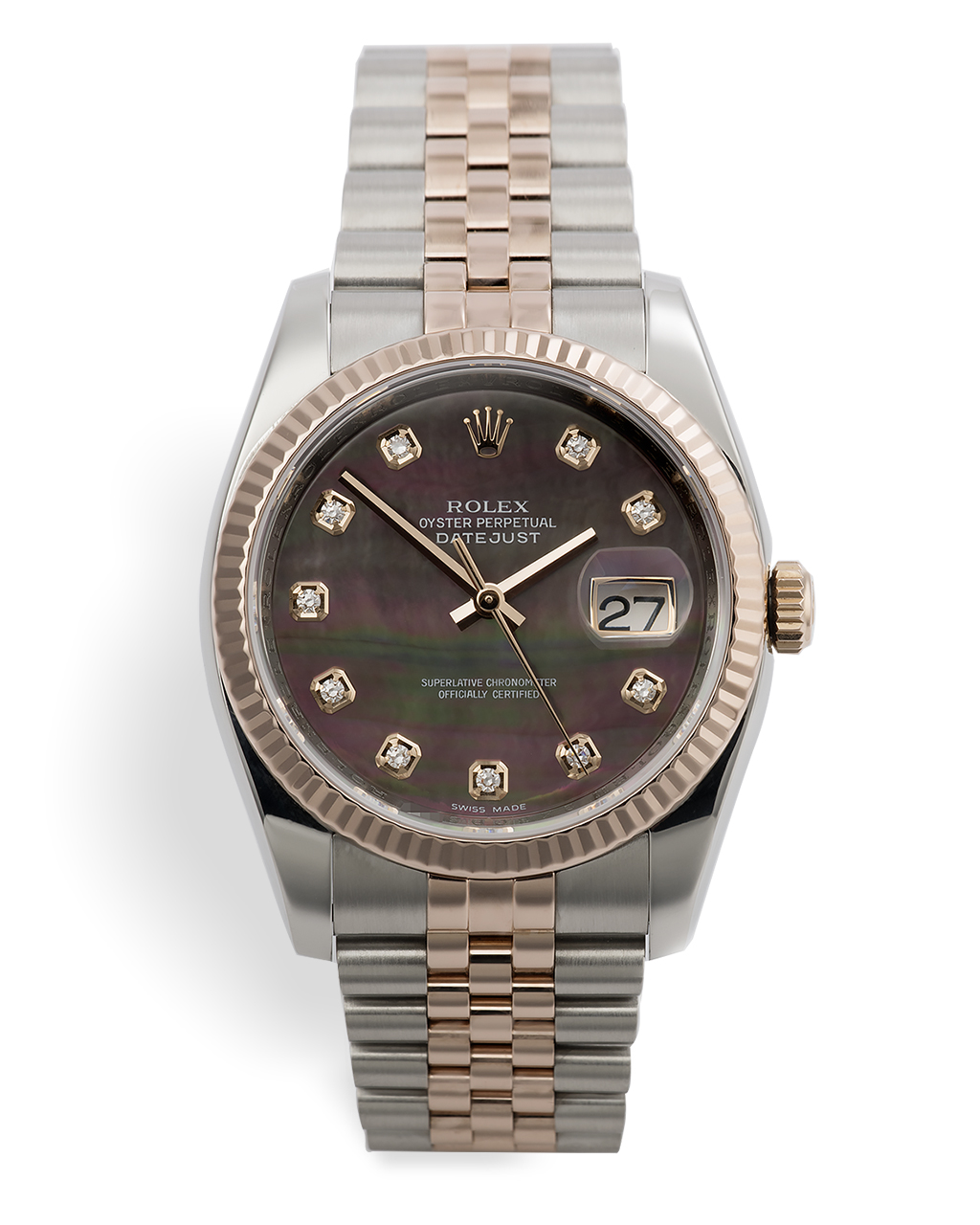 rolex datejust black mother of pearl