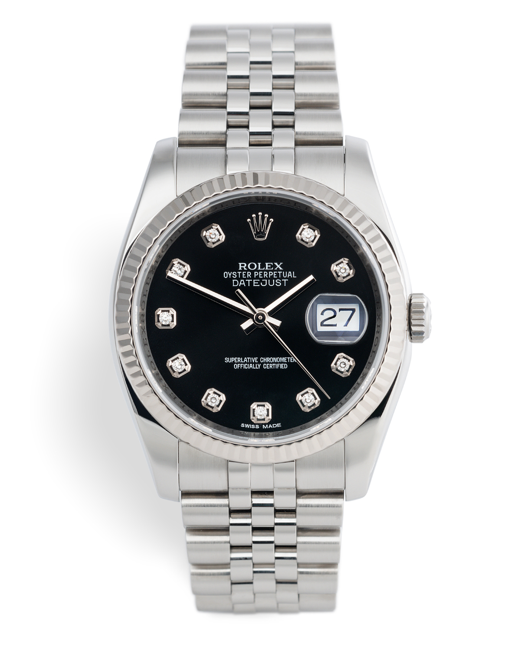 rolex datejust diamond face