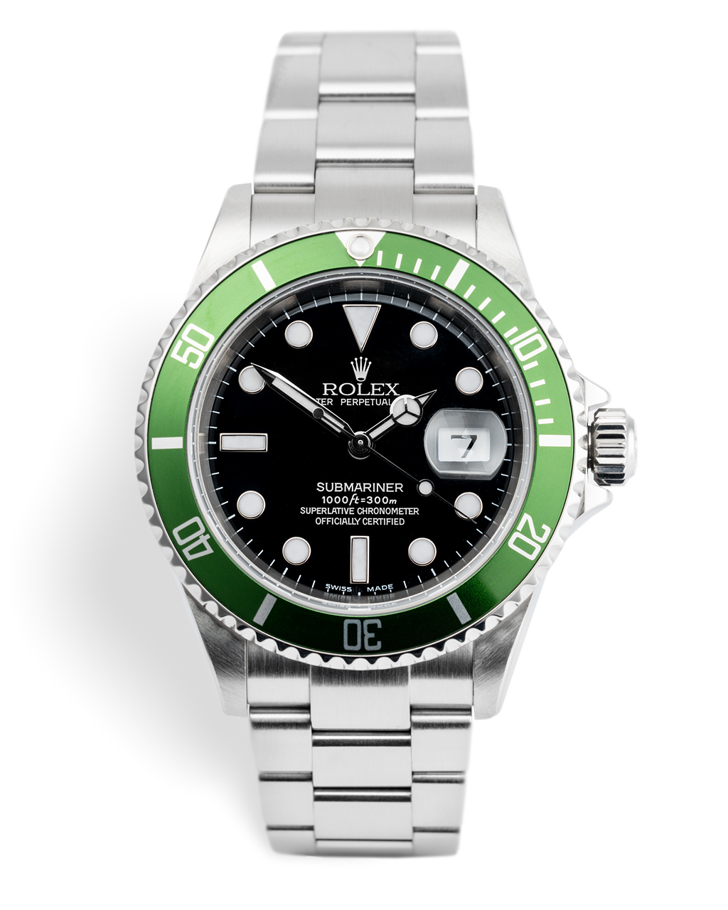 Rolex Submariner Date Watches | ref 16610LV | F Serial 'Kermit' | The Watch  Club