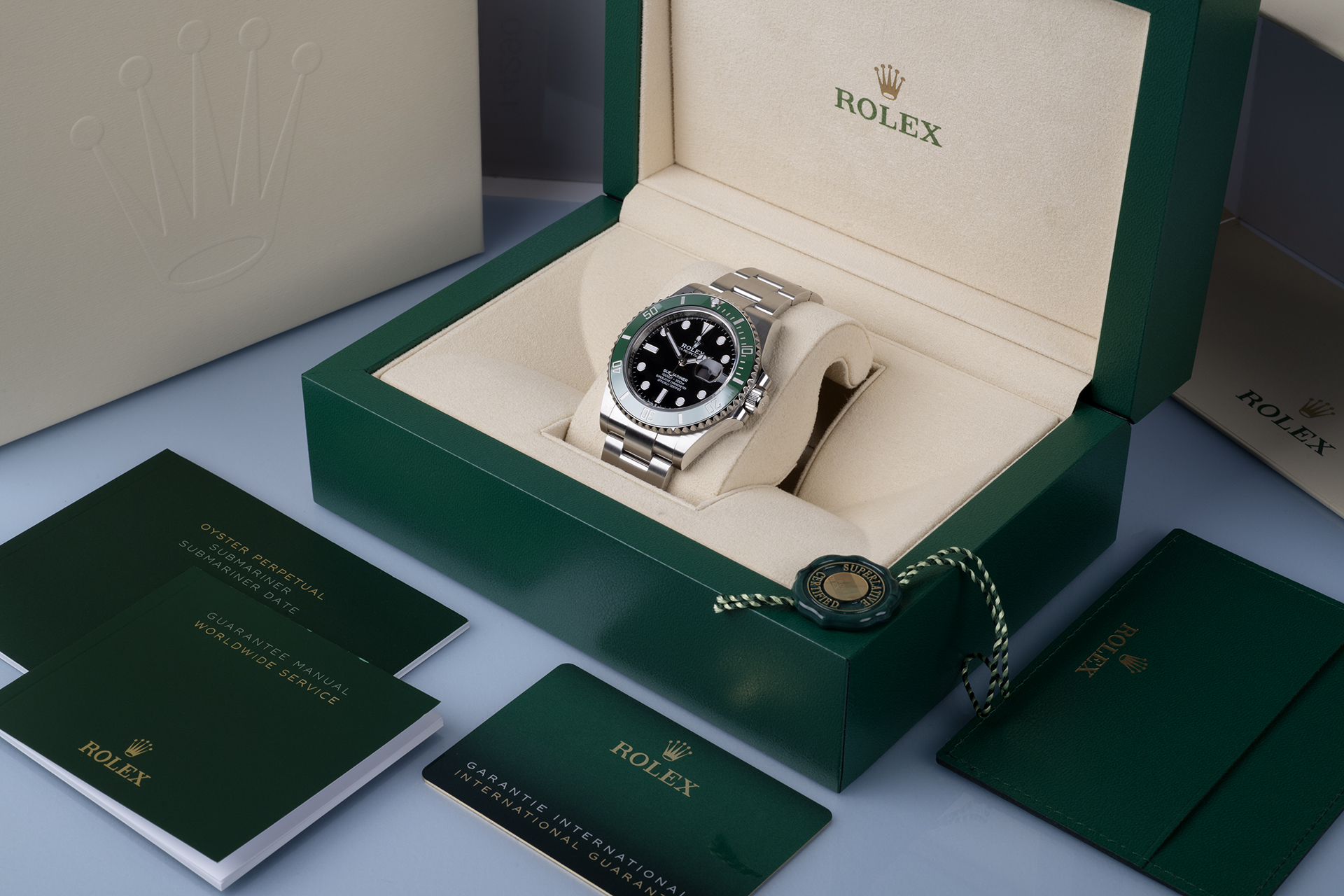 Rolex Submariner Date LV Kermit 41mm new 