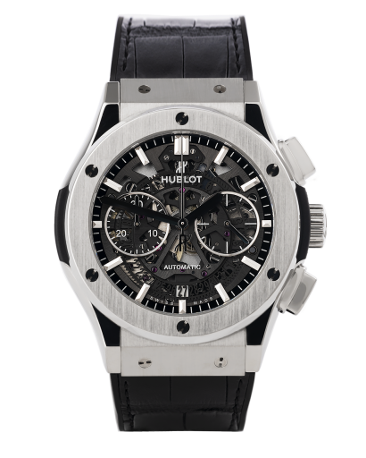 ref 525.NX.0170.LR | 525.NX.0170.LR - Skeleton Dial | Hublot Classic Fusion Chrono