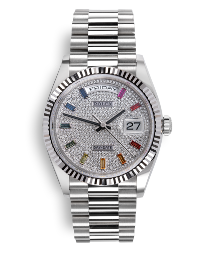 ref 128239 | 128239 - Pavé Rainbow | Rolex Day-Date