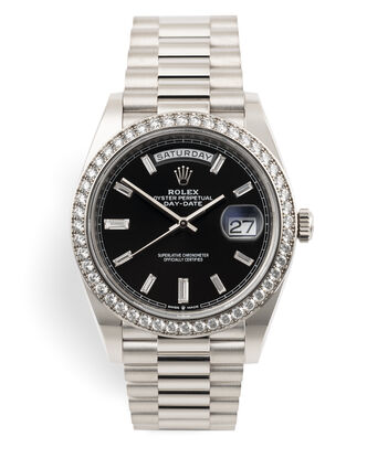 ref 228349RBR | Diamond Bezel | Rolex Day-Date 40