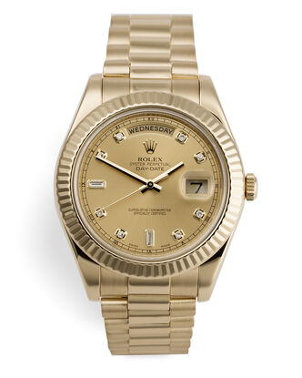 ref 218238 | 'Yellow Gold' Box & Papers | Rolex Day-Date II