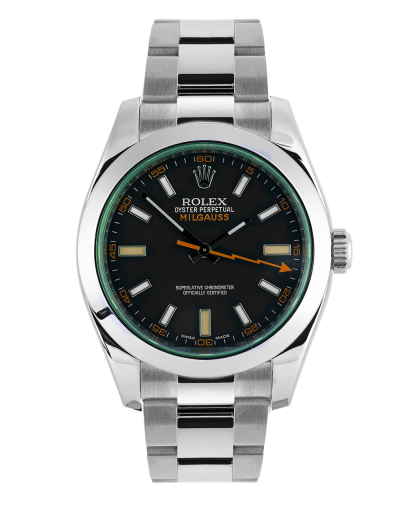 ref 116400GV | 116400GV - Green Glass | Rolex Milgauss