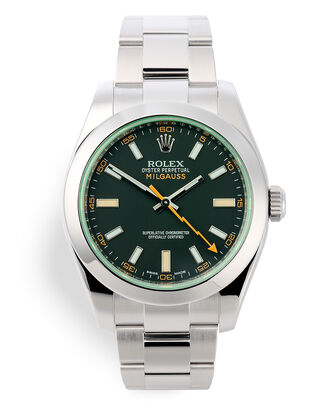 ref 116400GV | 'Lightning Bolt' Box & Papers | Rolex Milgauss