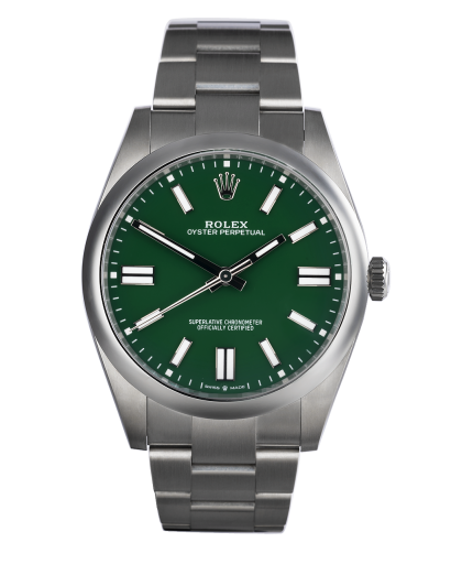 ref 124300 | 124300 - Green Lacquer | Rolex Oyster Perpetual