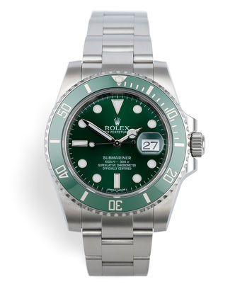ref 116610LV | Green Cerachrom Bezel | Rolex Submariner Date
