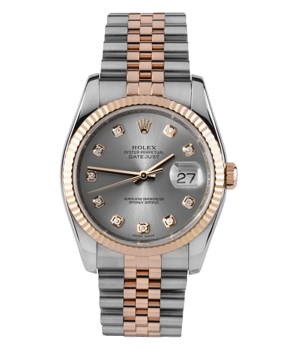 ref 116231 | 116231 - Everose & Steel | Rolex Datejust