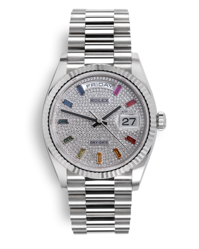 ref 128239 | 128239 - Pavé Rainbow | Rolex Day-Date