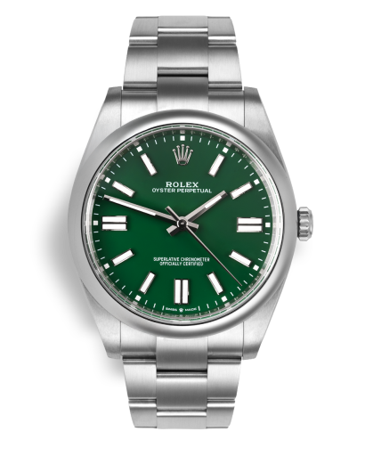 ref 124300 | 124300 - Green Lacquer | Rolex Oyster Perpetual