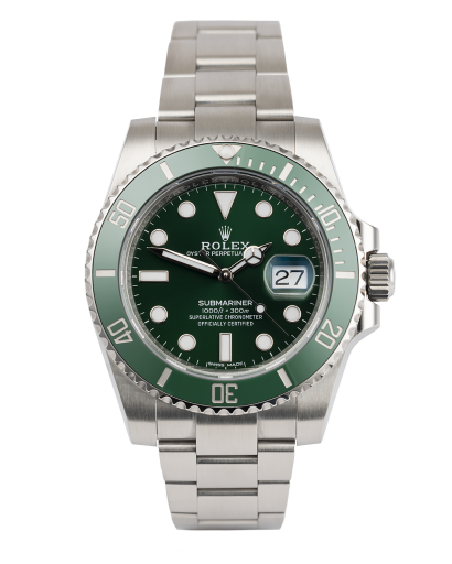 ref 116610LV | 116610LV - Hulk | Rolex Submariner Date