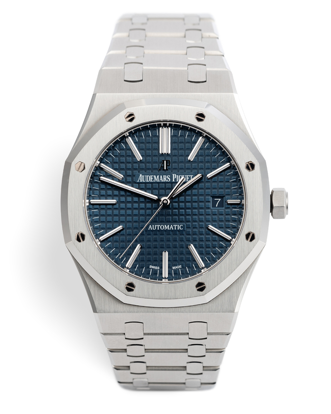 ref 15400ST.OO.1220ST.03 | 'Boutique Exclusive' Blue Dial | Audemars Piguet Royal Oak