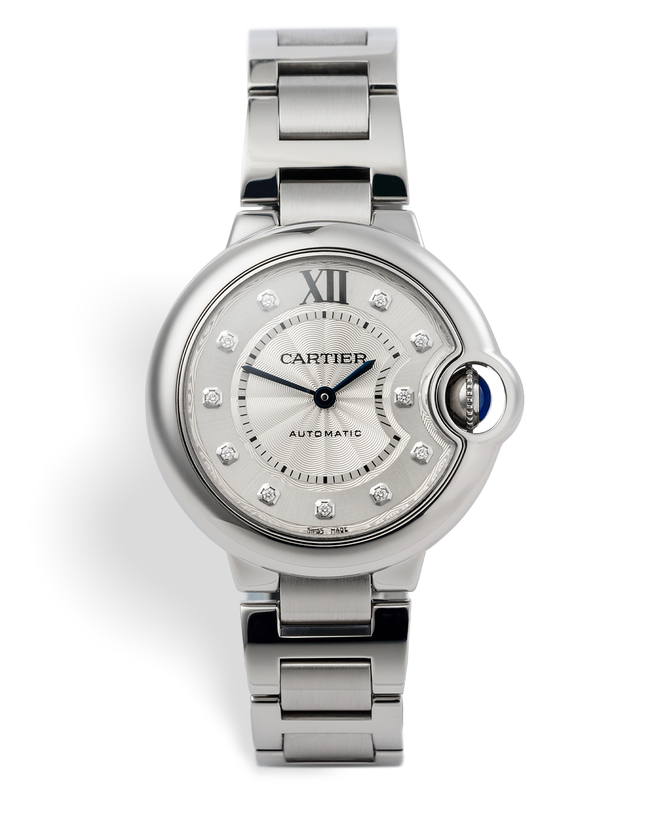 ref WE902074 | Diamond Set - Automatic | Cartier Ballon Bleu
