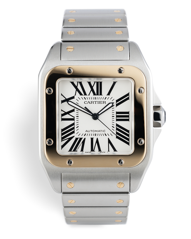 ref W200728G | 'Brand New' Box & Papers | Cartier Santos 100