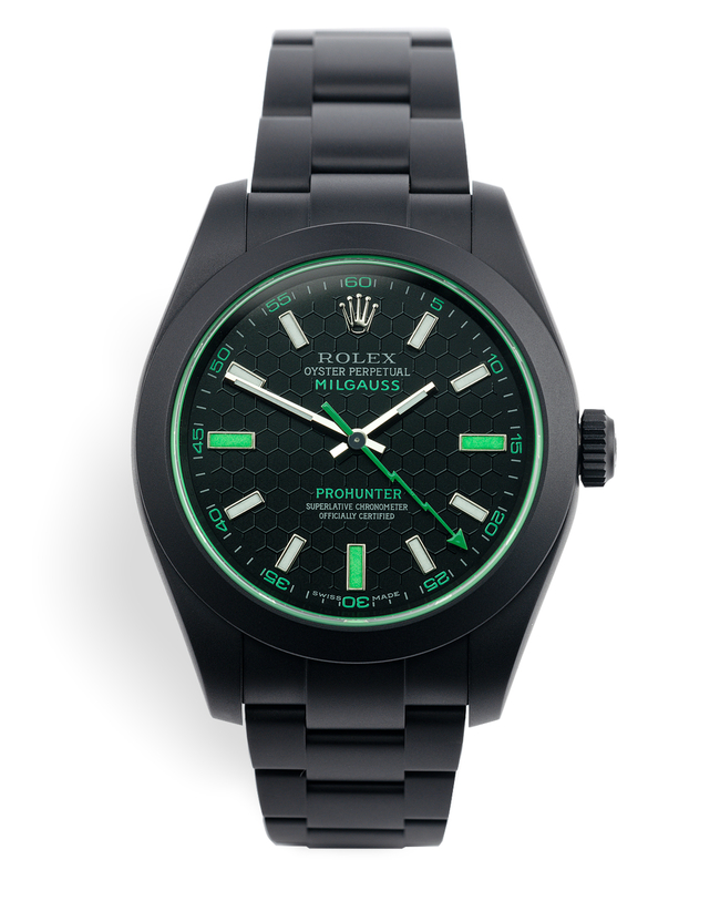 ref 116400GV | One of 100 | Pro Hunter Milgauss