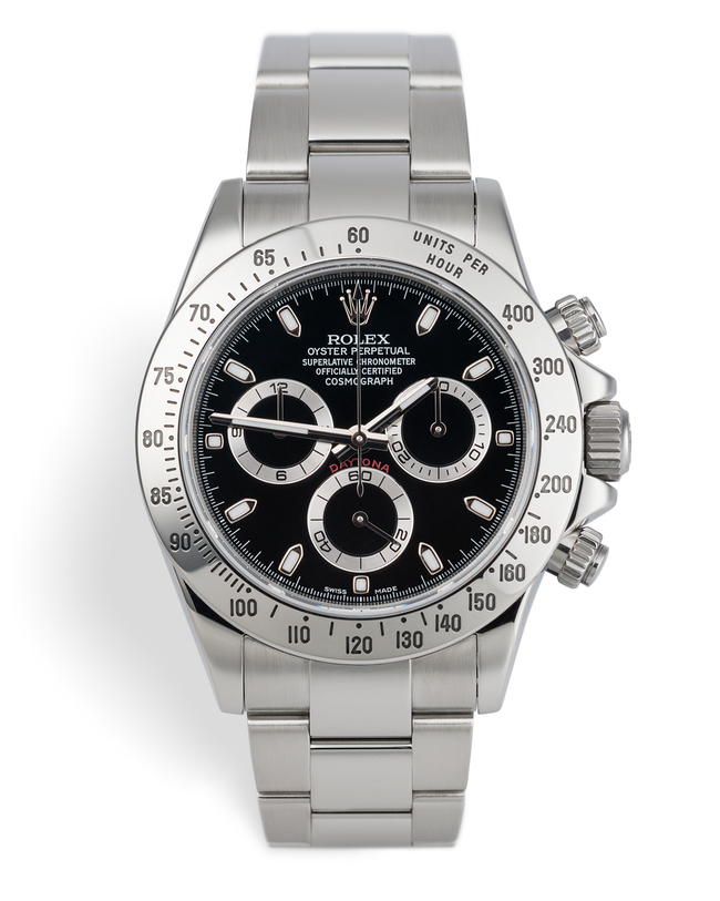 ref 116520 | 'Chromalight' Black Dial | Rolex Cosmograph Daytona