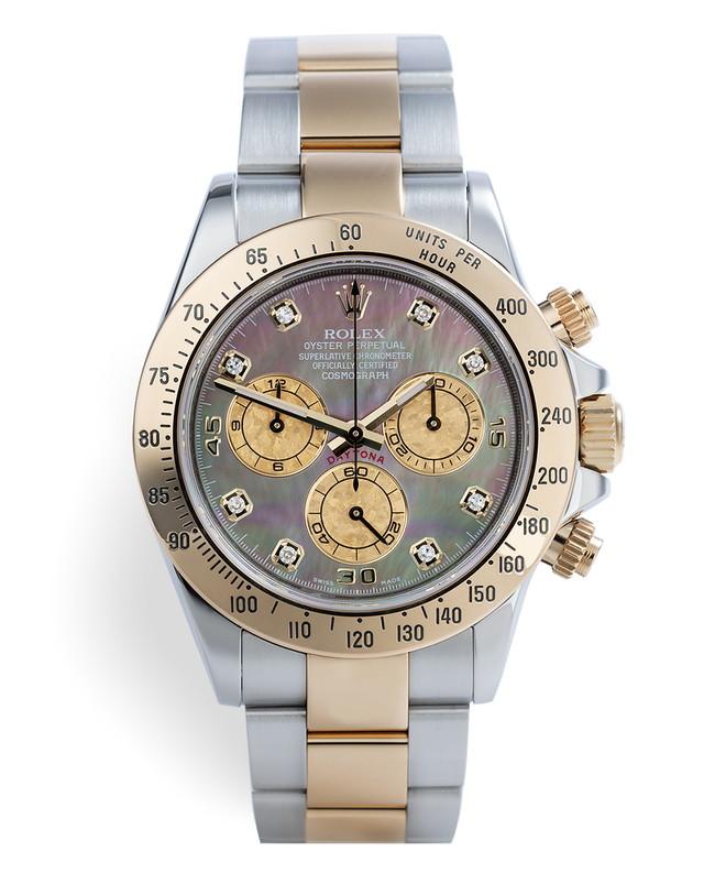 ref 116523 | 'Mother of Pearl & Crystal Dial' | Rolex Cosmograph Daytona