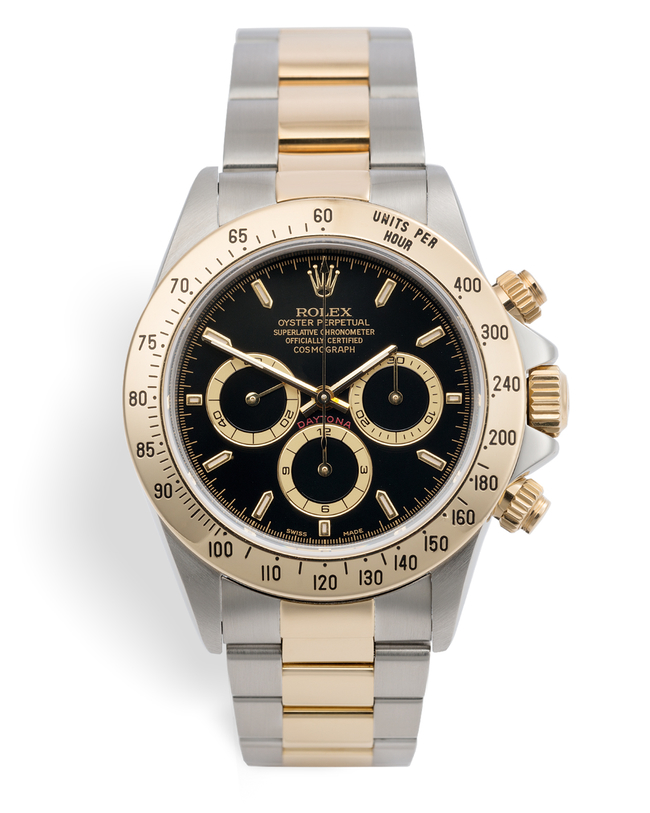 ref 16523 | Gold & Steel 'Rolex Warranty' | Rolex Cosmograph Daytona