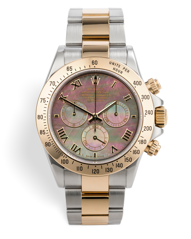 ref 116523 | 'Mother Of Pearl' Gold & Steel | Rolex Cosmograph Daytona