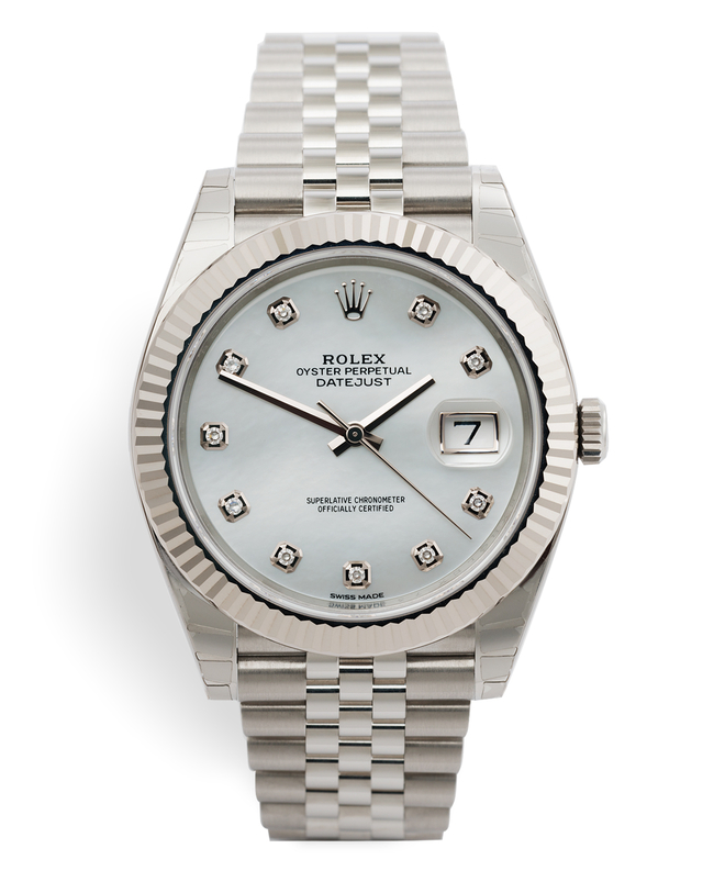 rolex datejust 41 mother of pearl
