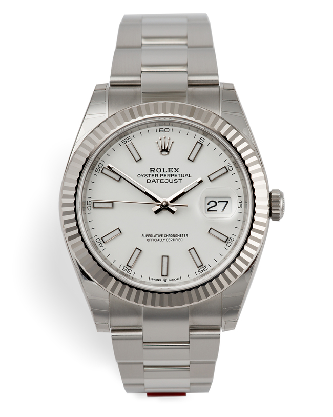 ref 126334 | Fully Stickered 'White Gold Bezel' | Rolex Datejust 41