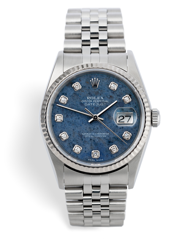 ref 16234 | Box and Certificate - Sodalite Dial | Rolex Datejust