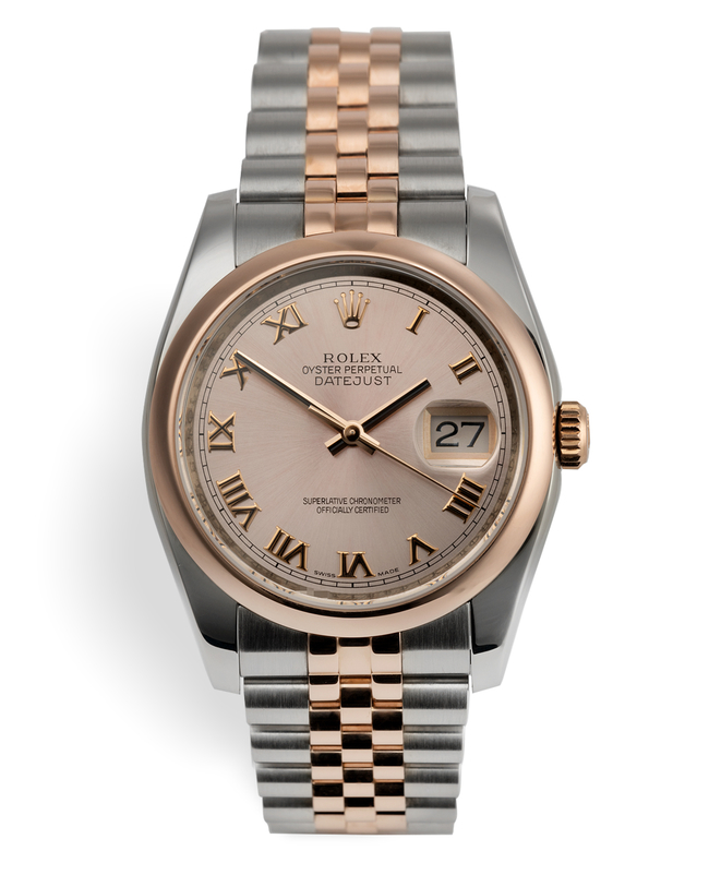 ref 116201 | Everose & Steel 'Box & Papers' | Rolex Datejust