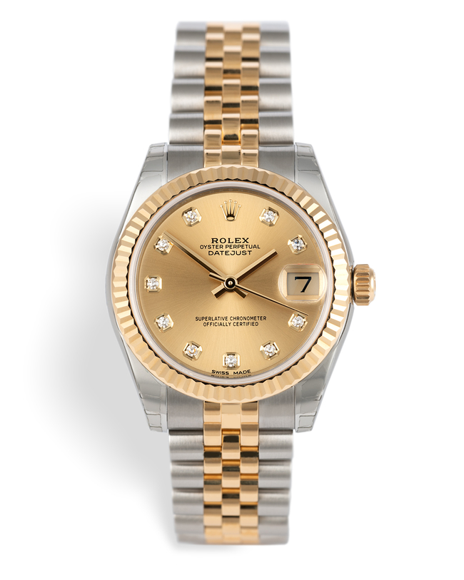 ref 178273 | Gold & Steel 'Midi' | Rolex Datejust