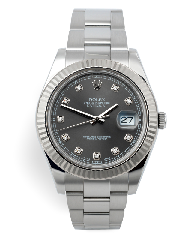 Rolex Datejust II Watches | ref 116334 | 41mm Diamond Dial | The Watch Club