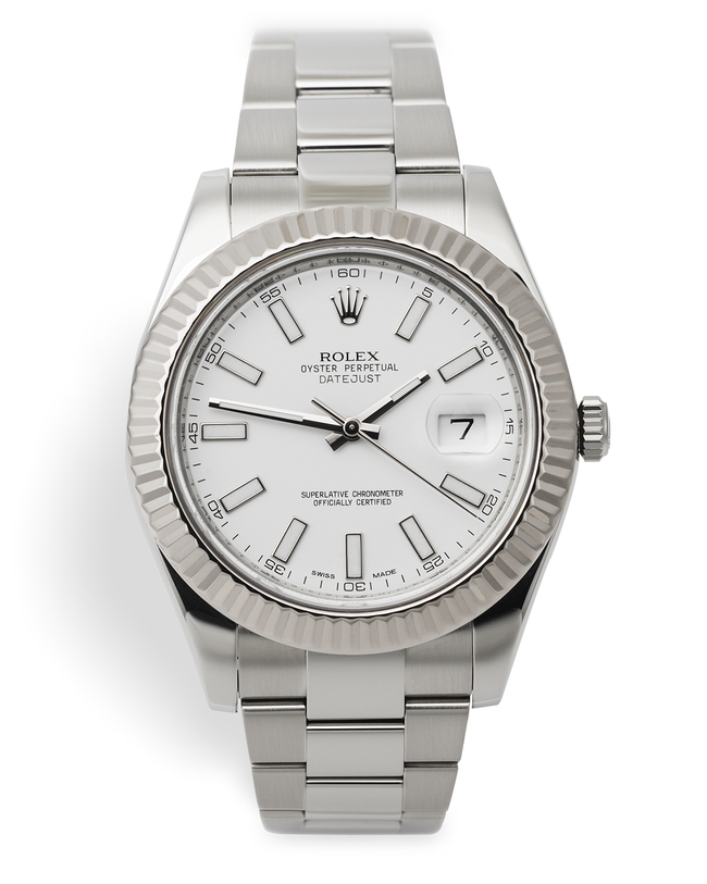ref 116334 | 41mm White Gold Bezel | Rolex Datejust II