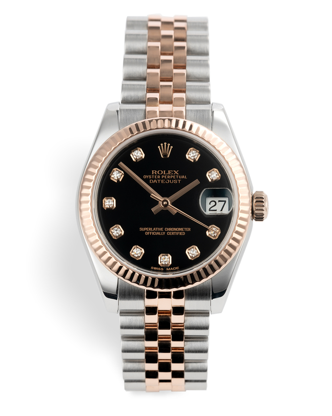 ref 178271 | Rose Gold & Steel 'Diamond Dial' | Rolex Datejust