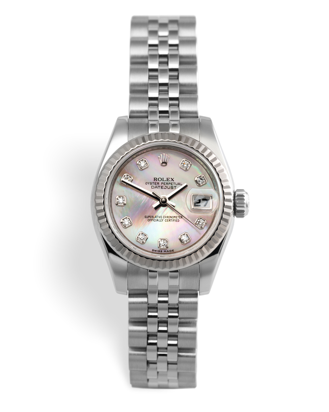 ref 179174 | 'White Gold Bezel' Mother Of Pearl | Rolex Datejust