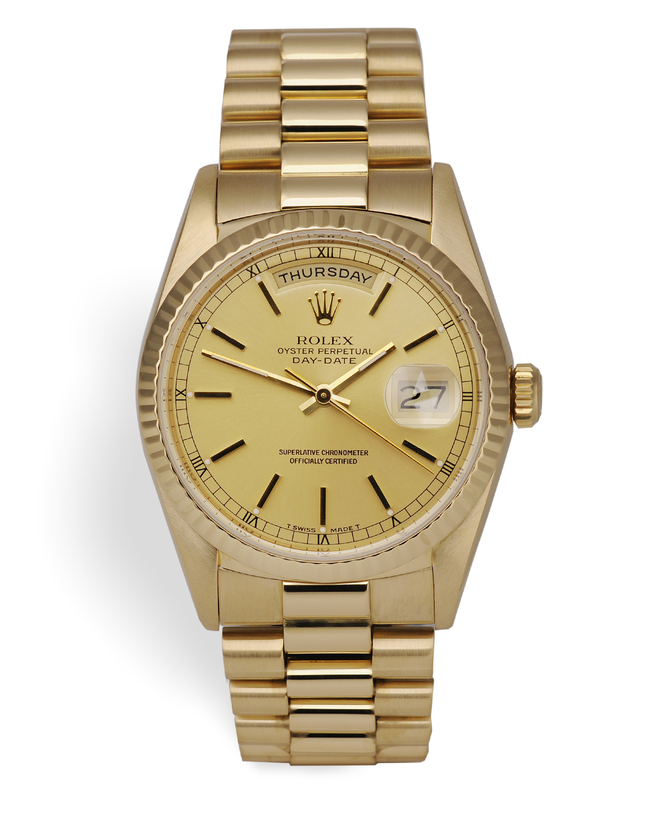 ref 18238 | 18ct Yellow Gold 'Box & Papers' | Rolex Day-Date