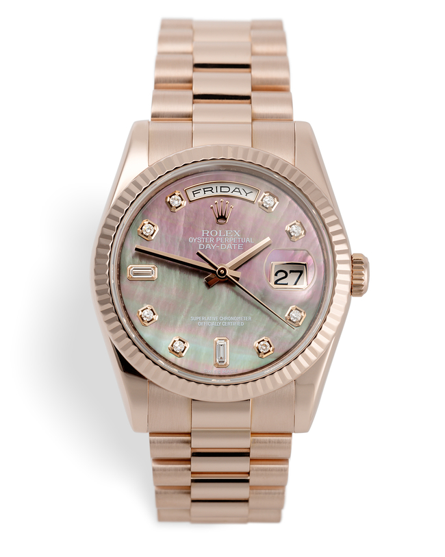 ref 118235 | Mother of Pearl Diamond Dial | Rolex Day-Date