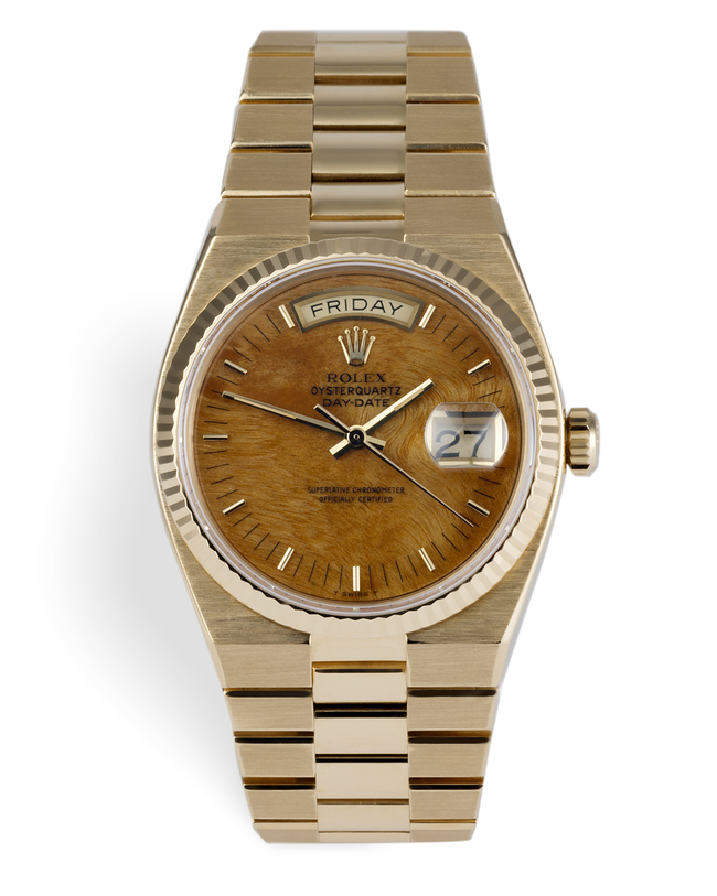 ref 19018 | Oyster Quartz - Rare Wood Dial | Rolex Day-Date