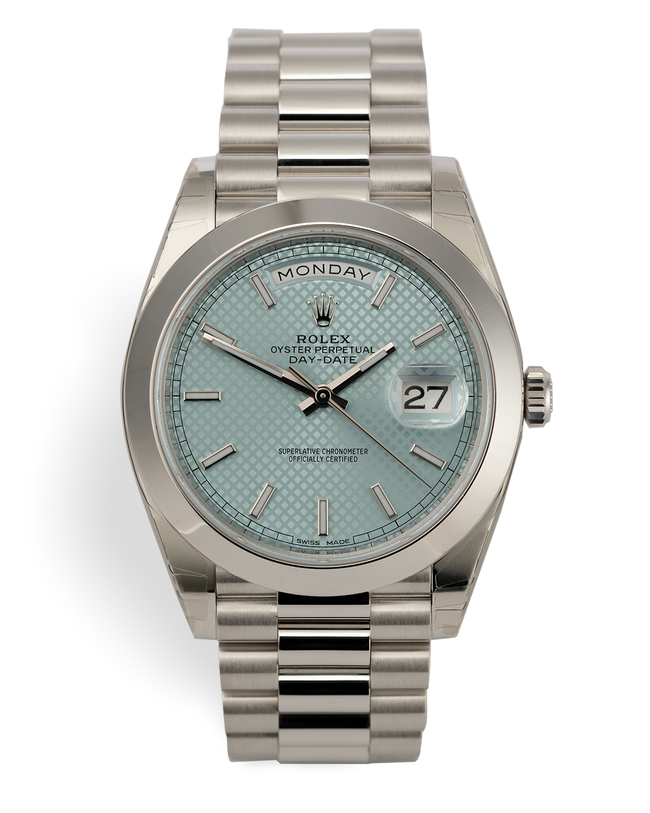 ref 228206 | Platinum 'Ice Blue Dial' | Rolex Day-Date