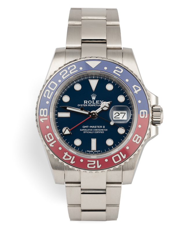 Brand New "Full Set" White Gold | ref 116719BLRO | Rolex GMT-Master II