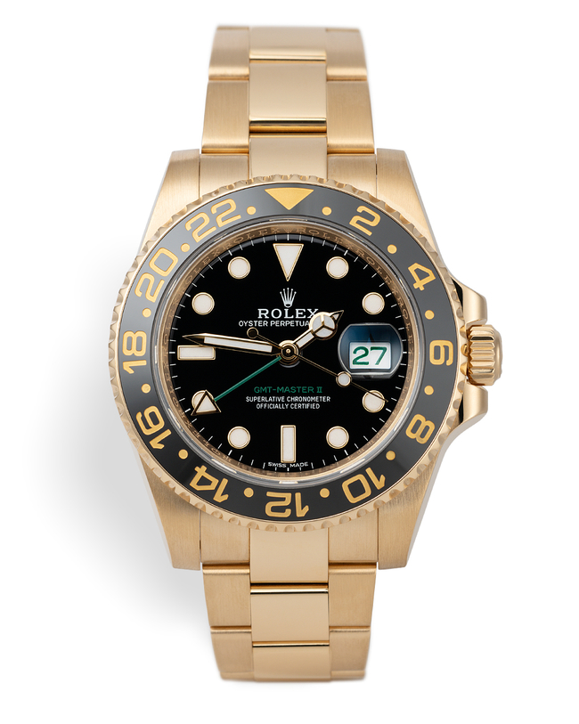 ref 116718LN | Yellow Gold '5 Year Warranty' | Rolex GMT-Master II