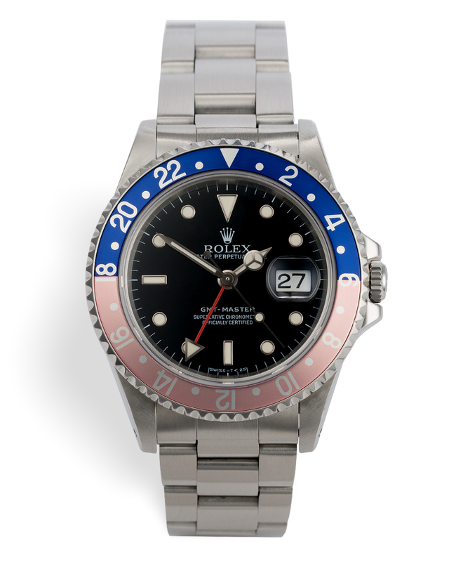 ref 16700 | 'Pink Pepsi' Full Set | Rolex GMT-Master