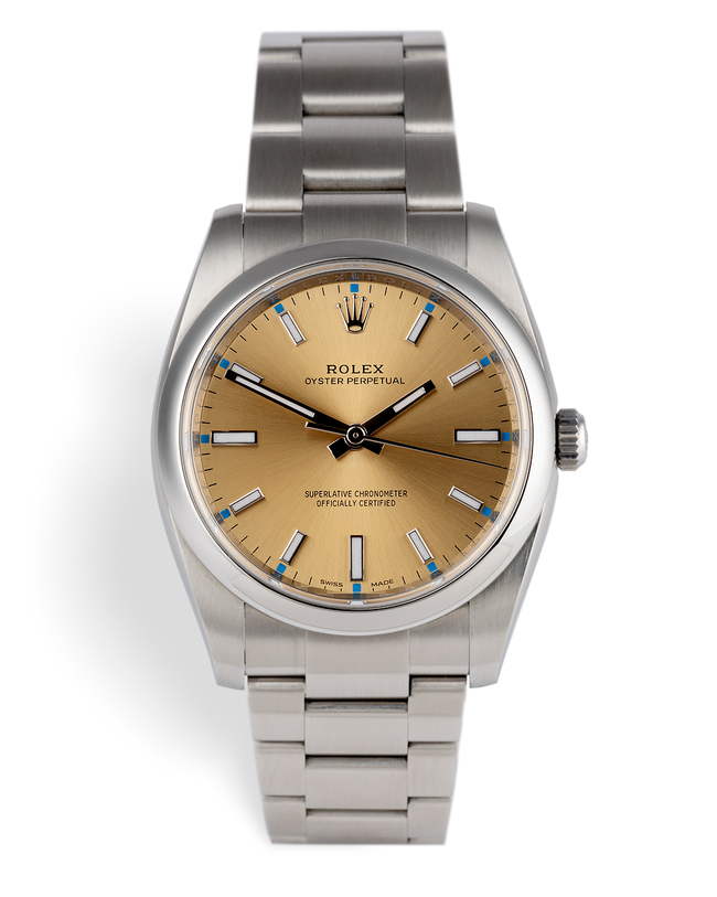 ref 114200 | 'Grape Dial' | Rolex Oyster Perpetual