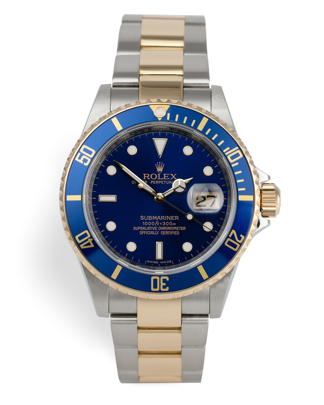 ref 16613 | 'Box & Certificate' Gold & Steel | Rolex Submariner Date