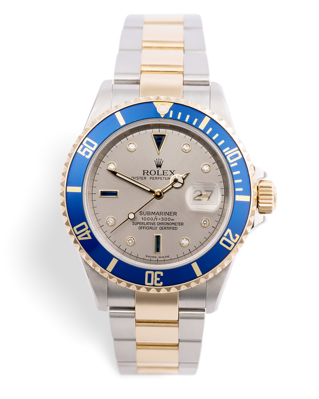 ref 16613 | 'Box & Papers' Gold & Steel | Rolex Submariner Date